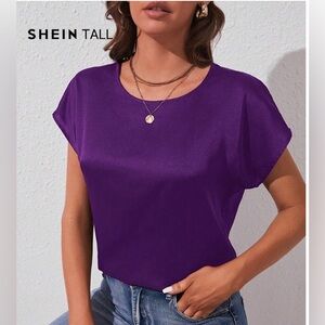 SHEIN Vibrant Purple Blouse
